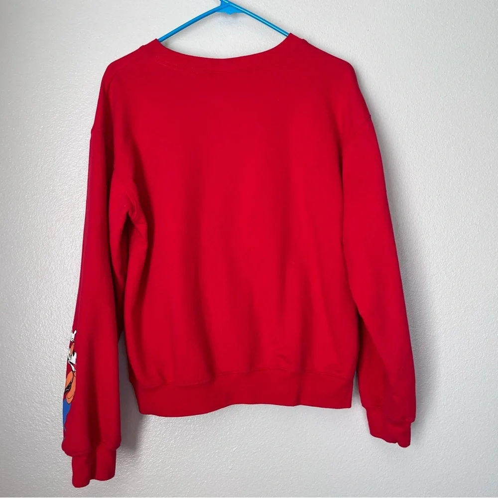 Disney Mickey and Friends Kids M‎ 7-9 Pullover Red Sweater Crew Neck